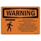 Signmission Safety Sign, OSHA WARNING, 3.5" Height, Moving Door Can Cause Serious, Landscape OS-WS-D-35-L-12253 - alternate 1
